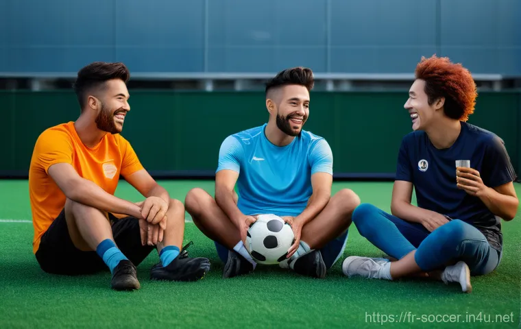 축구 미니게임 규칙 - **Prompt:** A close-up, focused shot capturing the intense concentration of two friends engaged in a...