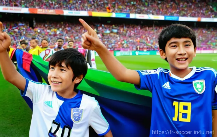 축구 클럽 간의 협력 사례 - **Prompt:** A dynamic scene depicting a diverse group of young, aspiring football players, aged 10-1...