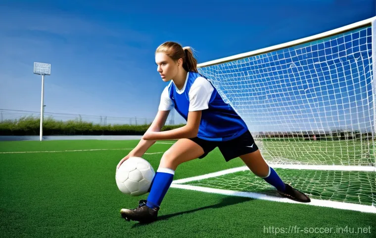 축구 개인 훈련 장비 - **Dynamic Ball Control and Agility Drill**
    A focused young male football player, approximately 1...