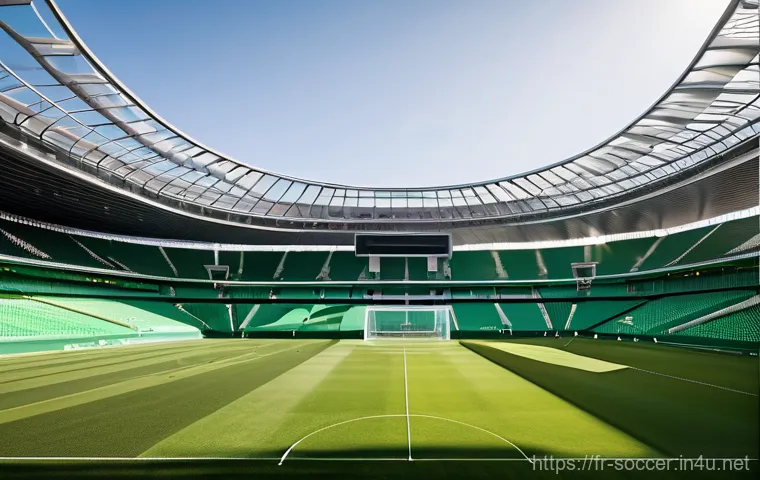 축구 경기 중 기후의 영향 - **Prompt:** A dynamic, wide-angle shot of a professional football match taking place under a bright,...