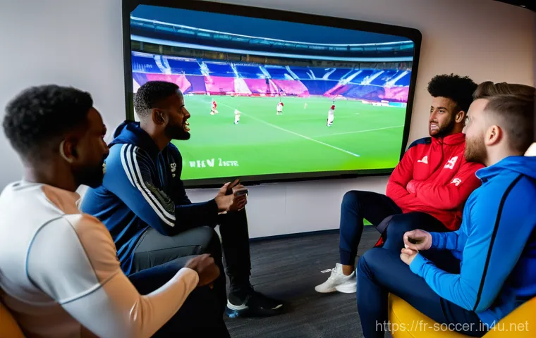 축구 팀 명단 관리 툴 - A male football coach in his late 40s, with a calm and confident expression, is seated at a clean, m...