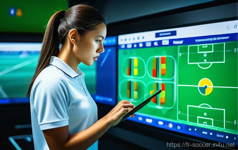 축구 팀 명단 관리 툴 - A diverse group of adult male and female football players, ranging from 20 to 35 years old, along wi...