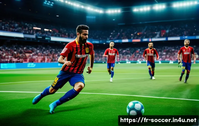 라리가 경기 분석 - A dynamic football match scene in La Liga featuring a high pressing tactic: players in athletic Span...